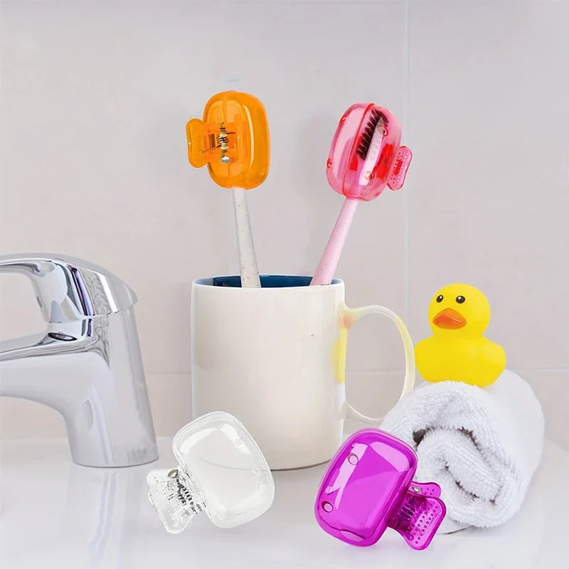 1PCS Reise Zahnbürste Kopf Abdeckungen Zahnbürste Schutz Kappe Pinsel Pod Fall Schutzhülle Tragbare Kunststoff Clip Für Haushalt Reise