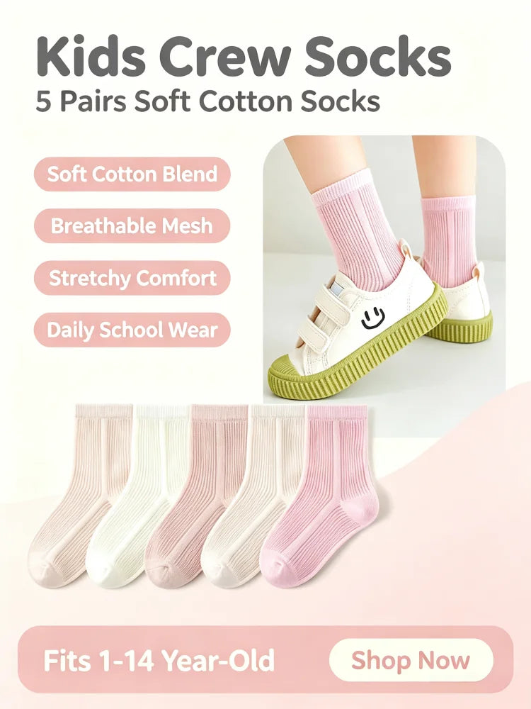 5 Paar Babysocken, Sommer-Baumwollsocken, dünne Netzsocken, für Jungen und Mädchen, Frühlingssocken, einfarbig