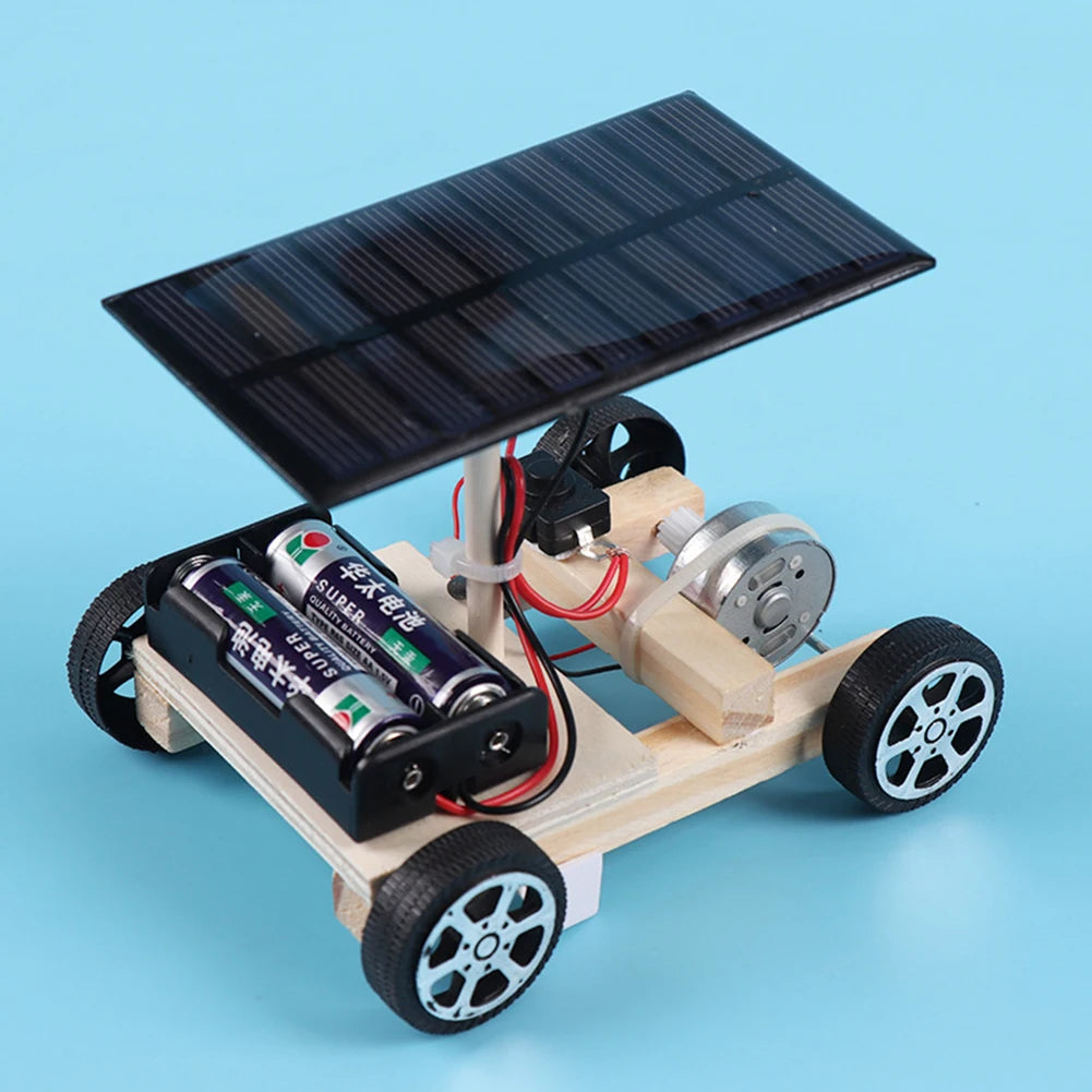 Montieren Sie Solarautos, kreative Erfindungen, Motorfähigkeit von Kindern, aktives Denken, DIY-Elektronik-Kit, Technologie, Spielzeug für Kinder