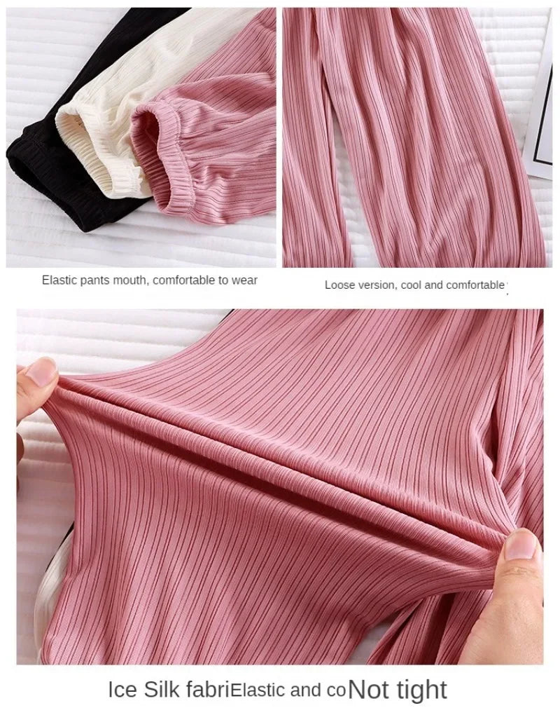 Sommer dünne atmungsaktive verhindern Moskito Candy Farbe Kinder Jungen Mädchen Baby Hosen
