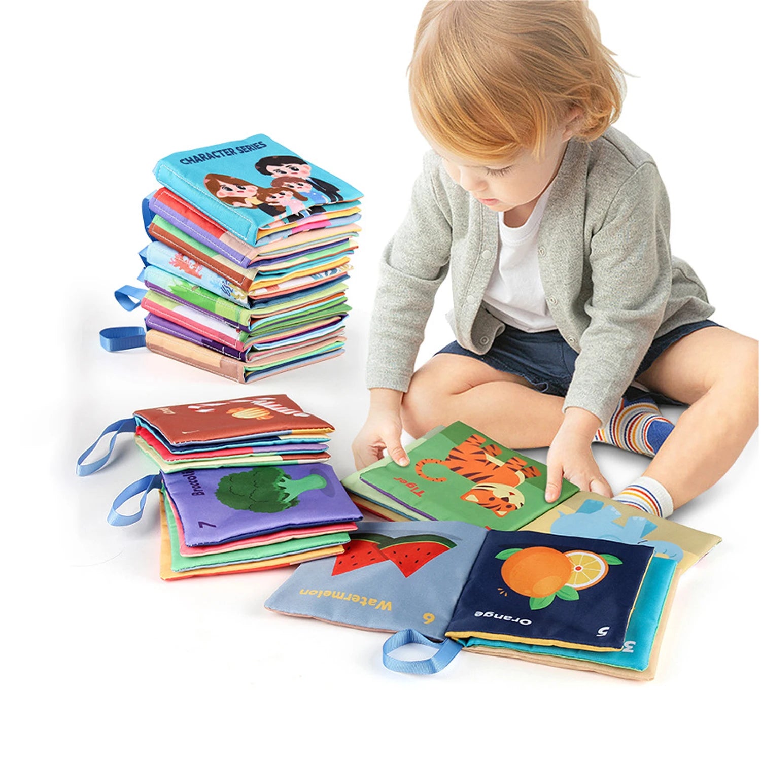 Weiche Baby Bücher Spielzeug Montessori 3D Touch fühlen sich kontrast reiche Stoff Buch sensorische frühe Lernspiele für Kinder Lernspiel zeug