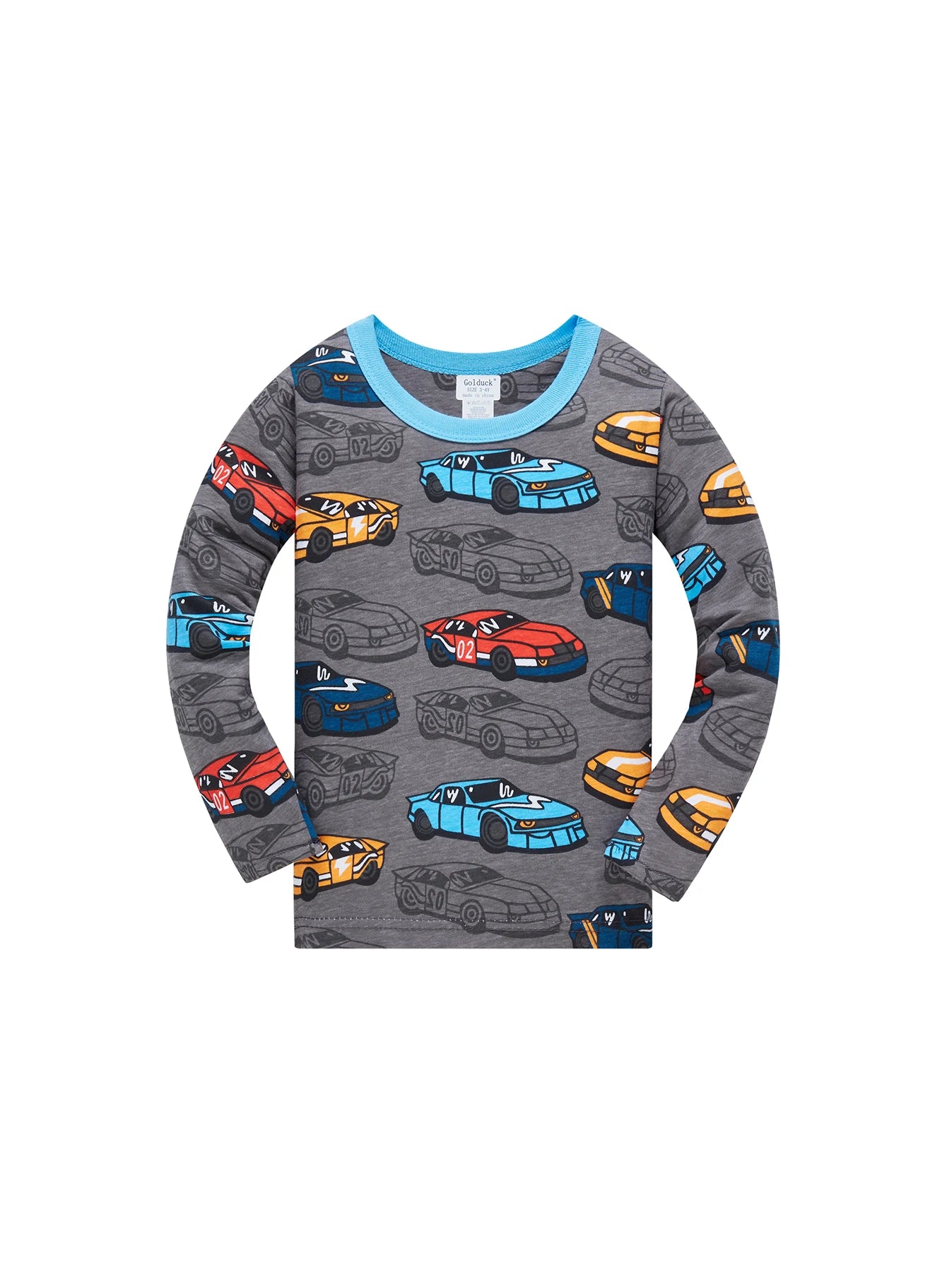 Kids Car Print Pajama Set