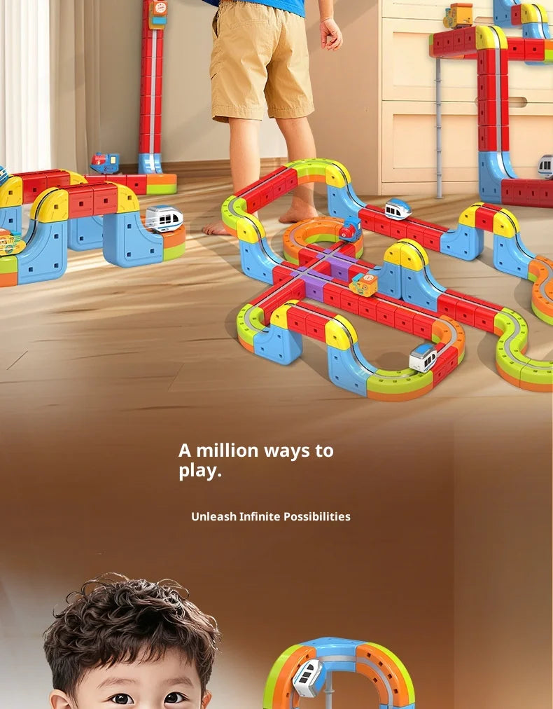 Magnetische Kugel Zug Set Für Kinder Mit Elektrische Lokomotive Diy Track Bausteine Stem Pädagogisches Bau Spielzeug Geburtstag