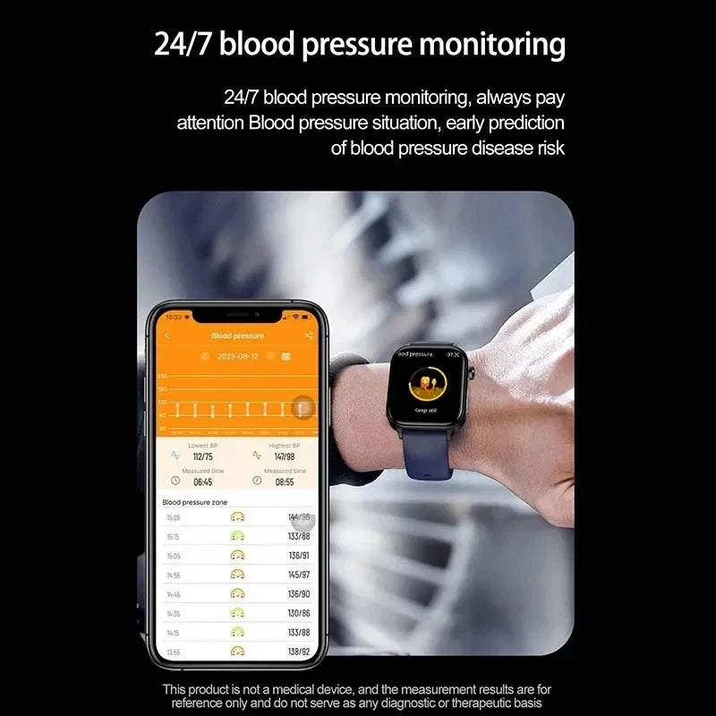 AI-Diagnosedetektor, Smartwatch für Damen, Blutfette und Harnsäure, Körpersammensetzungstest, Damen-Menstruationsgesundheits-Tracker, 2025, Neu
