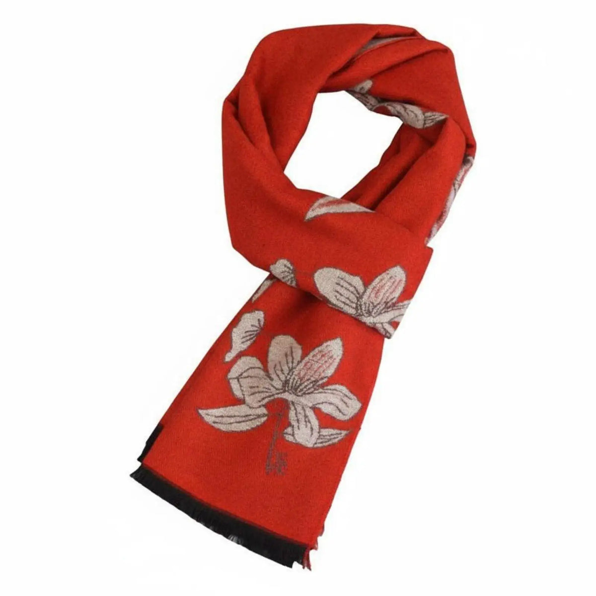 Jacquard-Schal mit Blumenmuster, tolles Geschenk, warmer Damenschal, weicher Touch, Blumenmuster-Wickelschal für Mama, Oma, Herbst, Kälte
