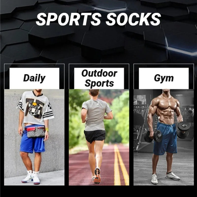 3 Paar rutschfeste Fußballsocken für Herren, kurze, lange Röhrensocken, Fußball, Basketball, Sport, atmungsaktiv, geruchshemmend, Größe 39–45, zum Laufen, Wandern