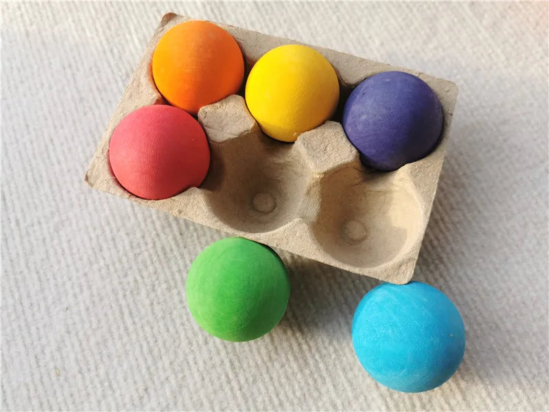 Regenbogen-Holzstapelblöcke