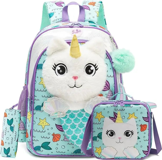 Girls School Backpack Set