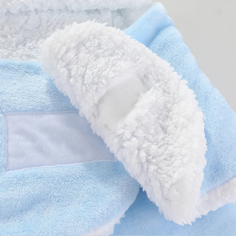 Weiche Baby-Schlafsäcke, warm, für Herbst und Winter, Wickeldecken für Neugeborene, CartoonCocoon für Babys, Flanell-Baby-Schlafsack, 0–9 Monate