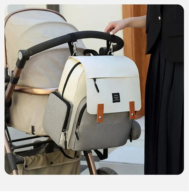 Multifunktionale Mumientasche, große Kapazität, neue Mutter- und Babytasche, tragbarer Anhänger-Rucksack für Mutter zum Ausgehen für Frauen