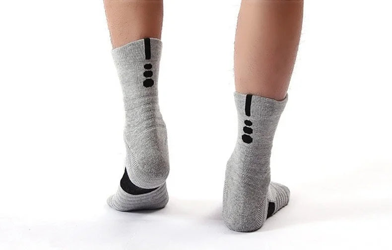 3 Paar rutschfeste Fußballsocken für Herren, kurze, lange Röhrensocken, Fußball, Basketball, Sport, atmungsaktiv, geruchshemmend, Größe 39–45, zum Laufen, Wandern
