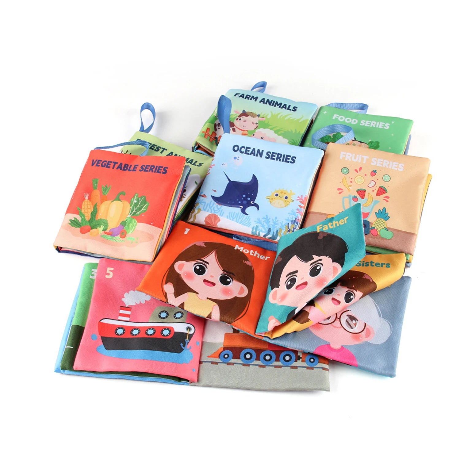 Weiche Baby Bücher Spielzeug Montessori 3D Touch fühlen sich kontrast reiche Stoff Buch sensorische frühe Lernspiele für Kinder Lernspiel zeug
