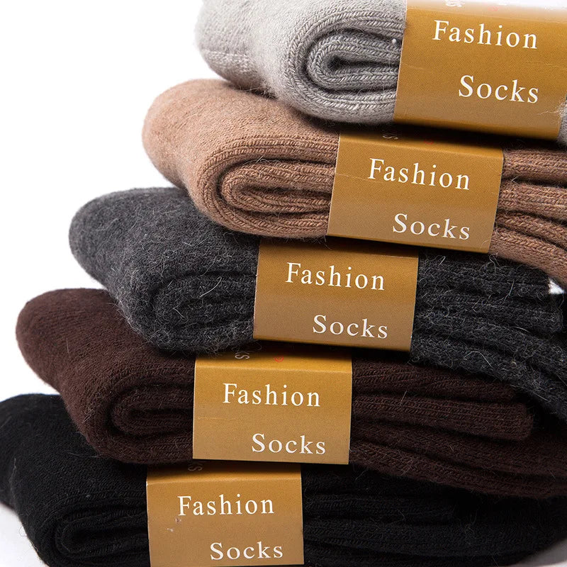 2026 Neue Winter-Supersocken, extra dick und warm, Wollsocken für Männer und Frauen, einfarbige Socken, Merinowollsocken gegen Kälte und Schnee, Frottee-Socken