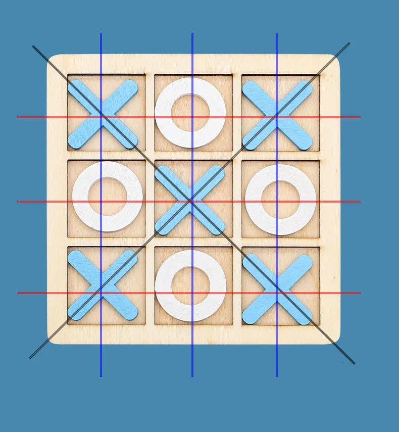 Montessori XO Schach Puzzle 3D Geometrische Formen Brettspiele Für Kinder Kinder Pädagogisches Holz Spielzeug