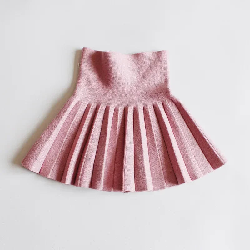 Kids Knit Tutu Pleated Skirt
