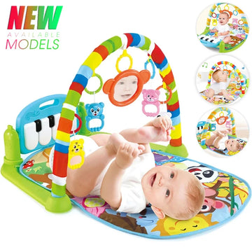 Baby Music Activity Gym Carpet Play Mat Newborn Rug Pedal Piano Keyboard Infant Fitness Rack Playmat Crawling Game Pad Toy Gift