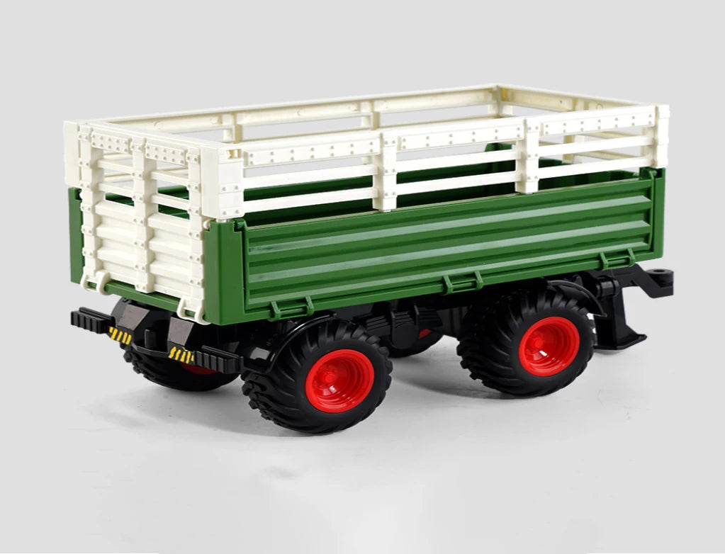1/24 2,4G RC Bauer Auto Spielzeug Set für Kinder Fernbedienung Traktor Anhänger mit Lichtern Elektrische Bauernhof Fahrzeug Lkw kinder Geschenke