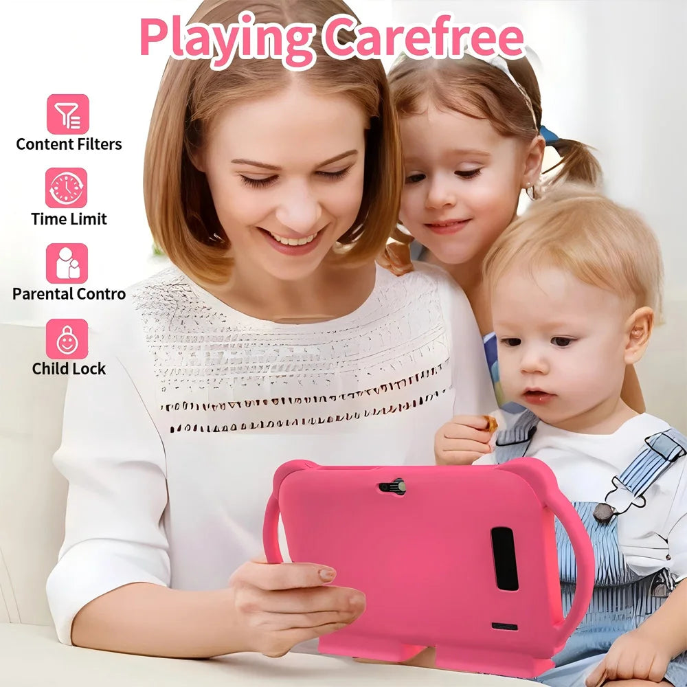 2025 Neues 5G WIFI 7-Zoll-Kindertablett 4 GB + 64 GB ROM Zeichnen und Lernen Tragbares Mini-Tablet Quad Core Dual-Kameras 4000 mAh