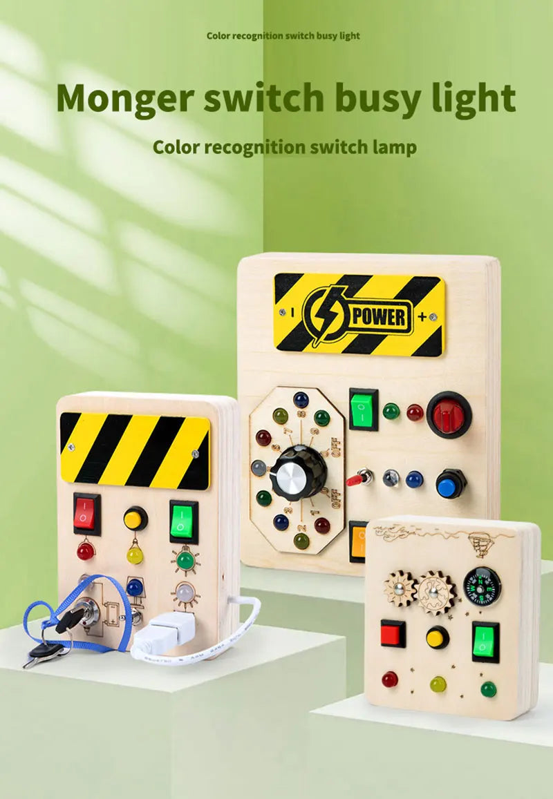Montessori LED Busy Board