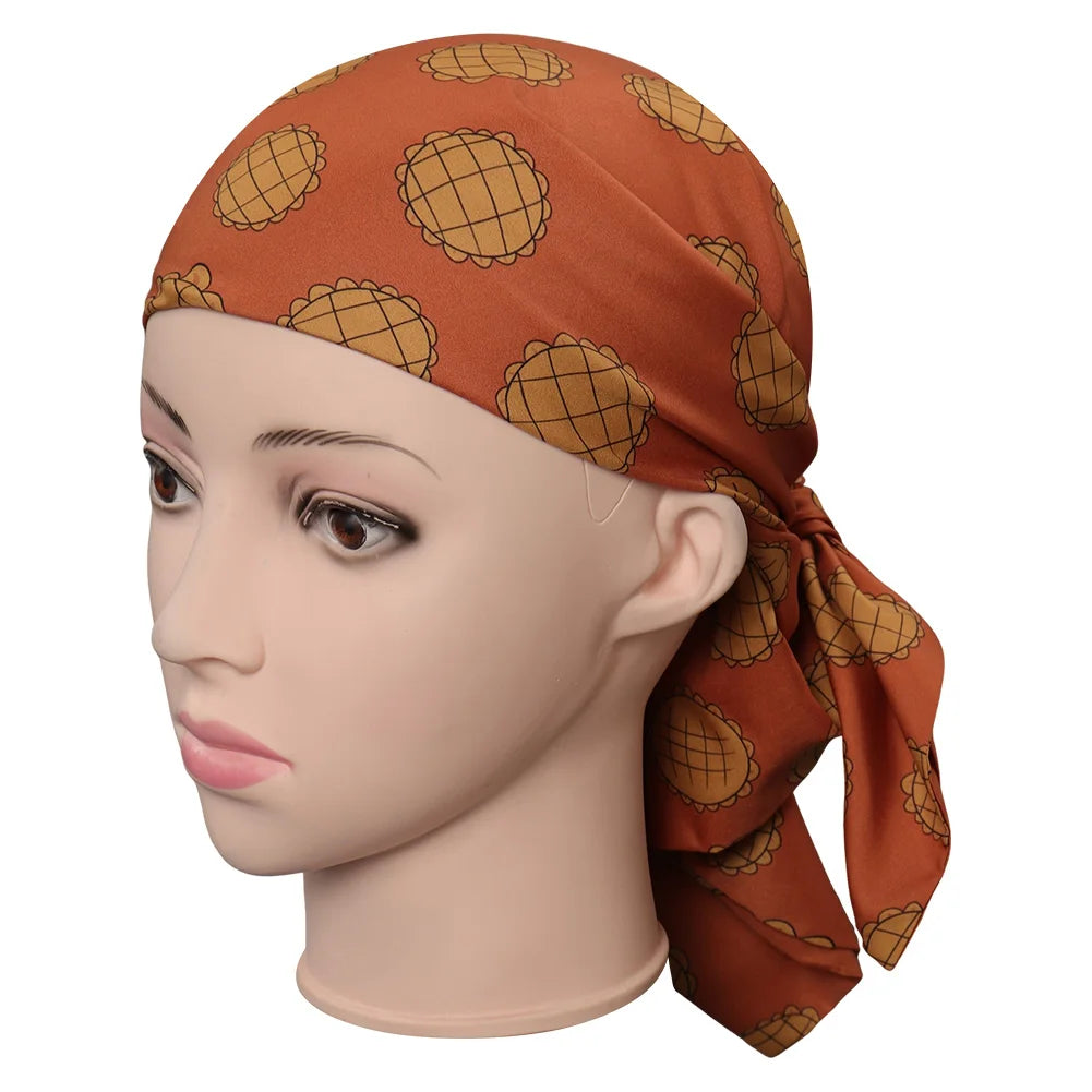 Live Action TV Pirate Nami Stirnband Frauen Cosplay Fantasia Gedruckt Schal Kostüm Zubehör Halloween Karneval Party Requisiten