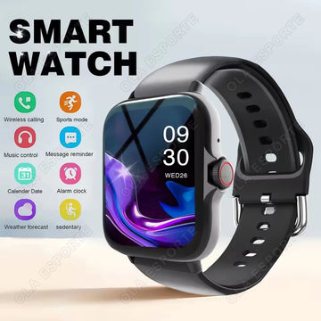 2026 Neue Multifunktionale Smartwatch für Männer & Frauen Bluetooth-Verbundenes Telefon Musik Fitness Sport Armband Schlafüberwachung Uhr HW12