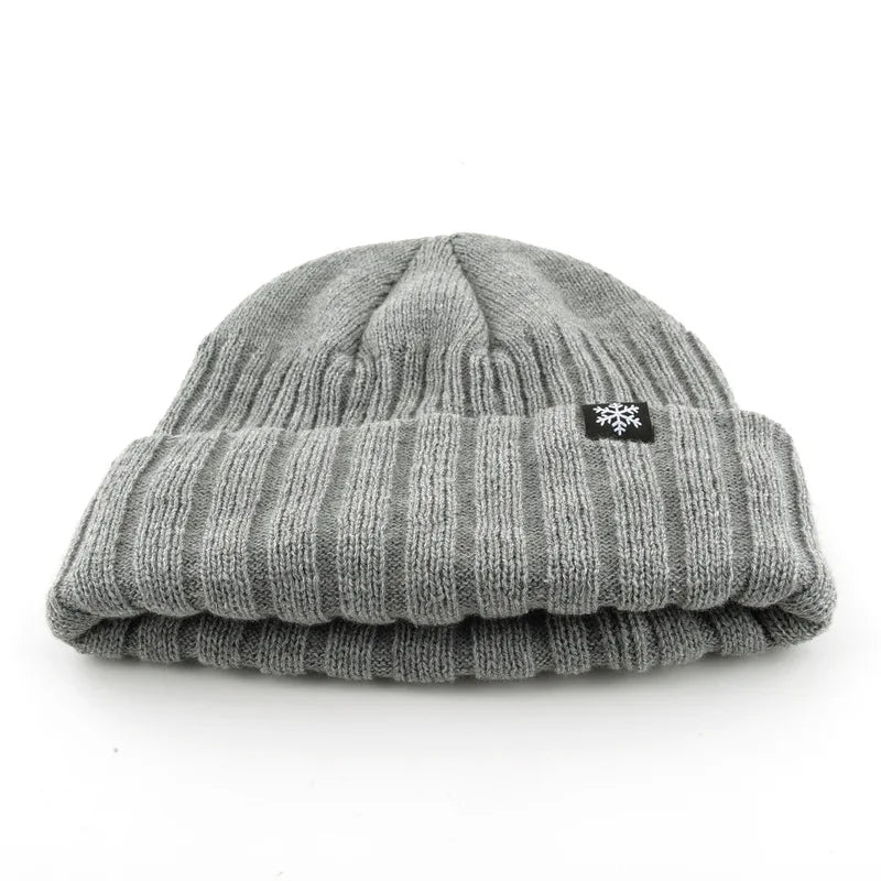 Warme Herbst- und Wintermützen für Männer mittleren Alters und Senioren, Strickmützen für Väter und Großväter, Seniorenmützen mit Fleecefutter.