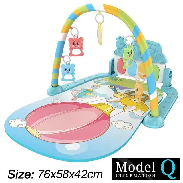 Baby Fitness Stand Music Play Gym Activity Toy Newborn Piano Crawling Blanket Pedal Play Pad Early Education 0-36 Months Gifts