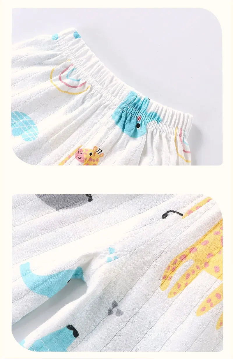 Kinderkleidung, bedruckt, ärmellose Oberteile, Shorts, niedlich, atmungsaktiv, für Kinder, Sommerweste, Shorts, Set, Tank-Top für Babykleidung, Kinder