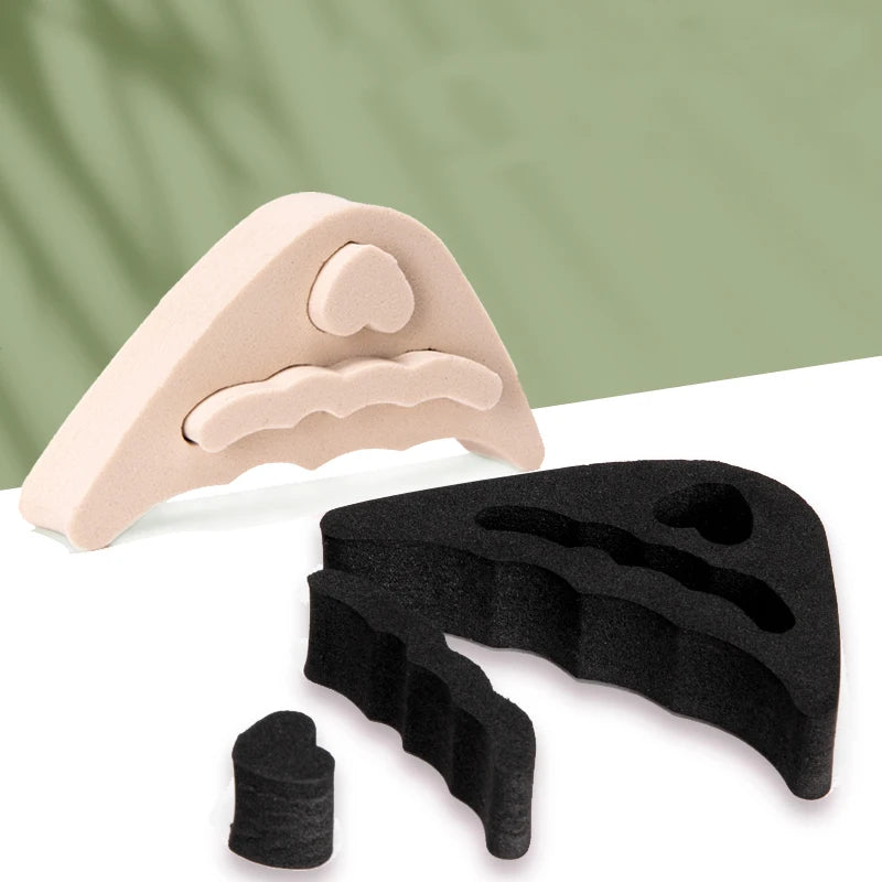 Zehenstopfen, weiche halbe Einlegesohlen, wiederverwendbare Zehenschwamm-Füller-Einsätze für Schuhe, verstellbare, zu große Fußstützen-Pads, Unisex-Schuheinlagen