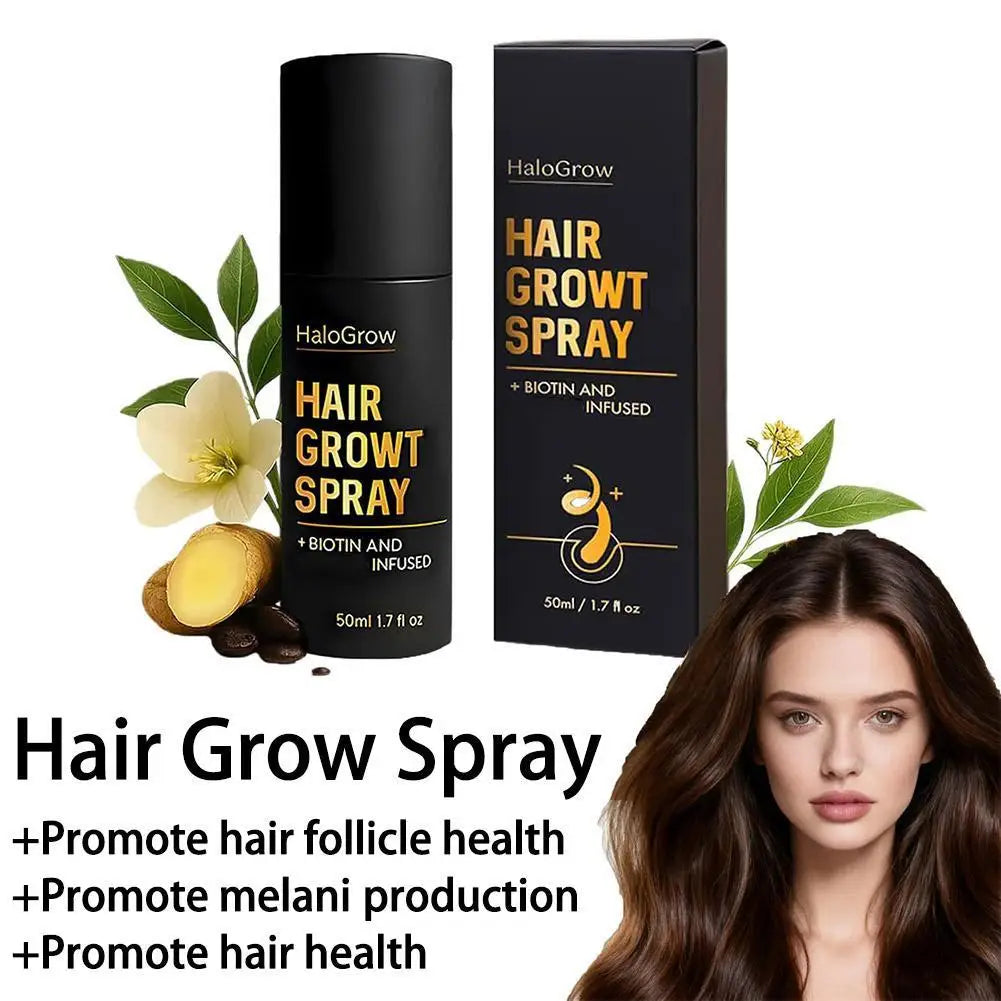 50 ml Haarwachstumsspray fördert die Gesundheit von Haarfollikeln, Melanin-Produktion, Haarverdickungsbehandlung für die Haarpflege von Männern und Frauen