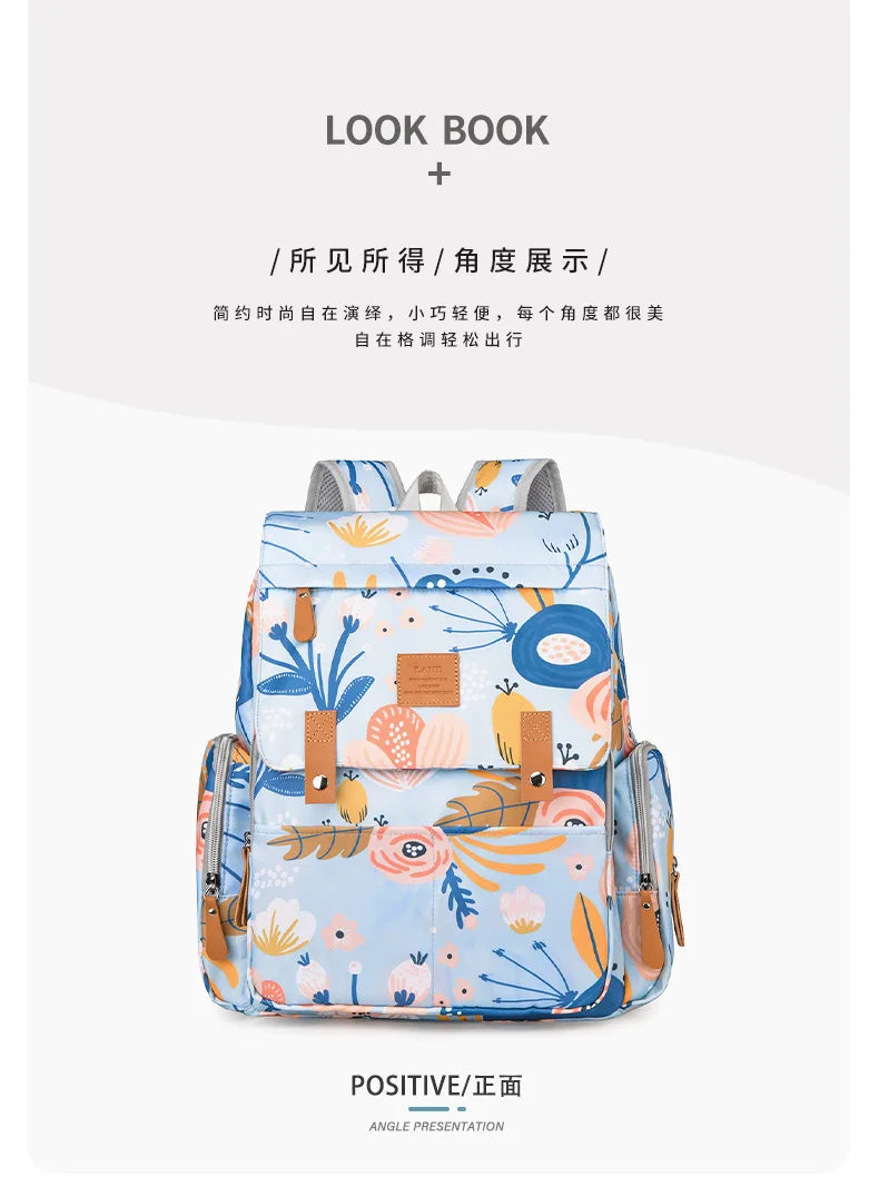 Mama Tasche Nylon gedruckt Mode multifunktion ale Mutter und Baby Taschen gehen Baby Reisen große Kapazität Mutter Tasche Wickelt aschen bebe
