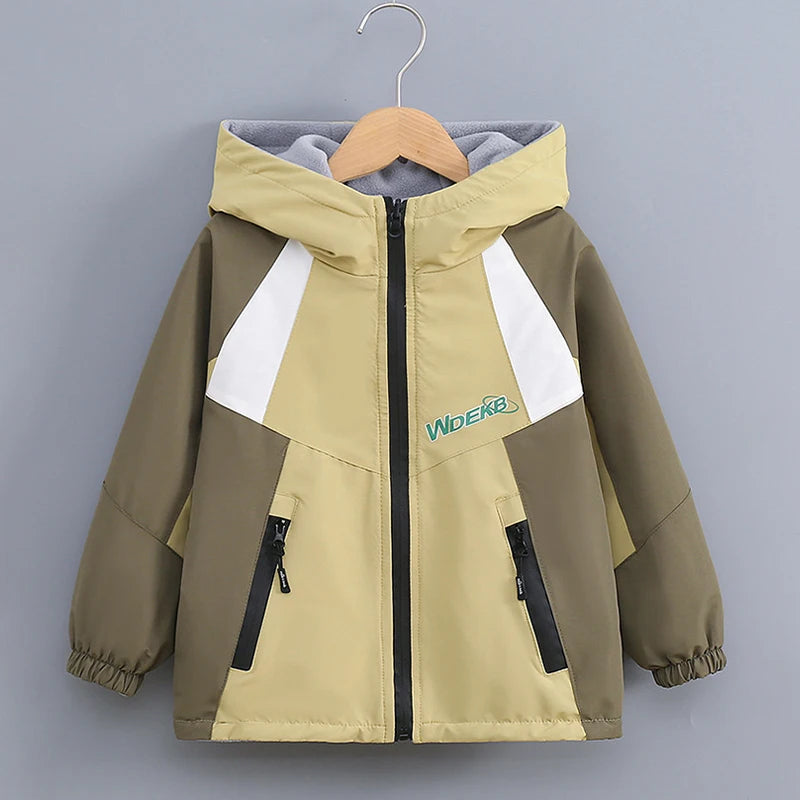 2025 neue Herbst Winter Jungen Fleece Jacke Doppelseitige Tragen Kind Winddicht Oberbekleidung Mantel für 4-14 Jahre Teenager Outdoor Kleidung
