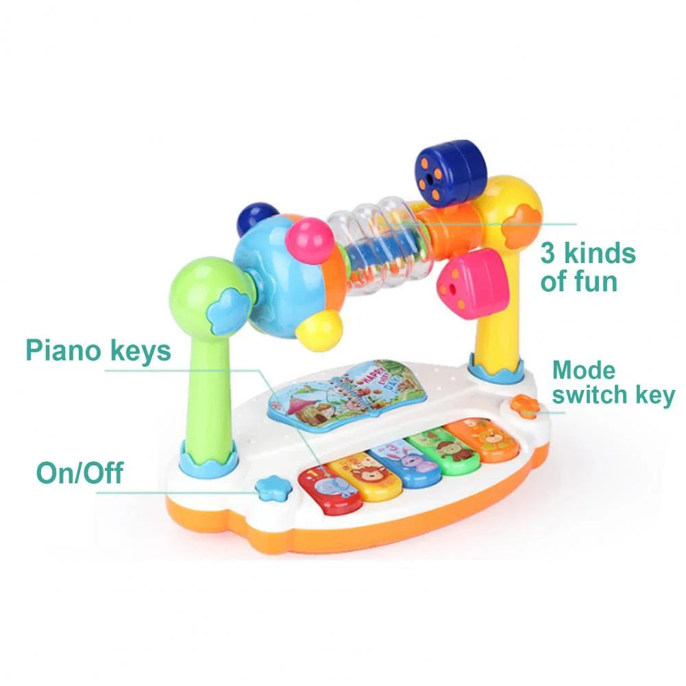 Kinder Rotierende Musik Klavier Tastatur mit Licht Sound Baby Klavier Spielzeug Musik Spielzeug für Kleinkinder Frühe Pädagogische Musik Spielzeug Geschenke