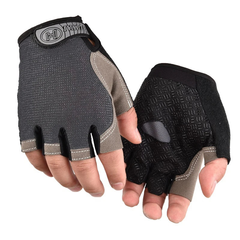 Männer Radfahren Fahrrad Handschuhe Halbe Finger Gym Handschuhe Frauen Handschuh Atmungsaktive Anti-slip Handschuh Fitness Sport Training Handschuhe