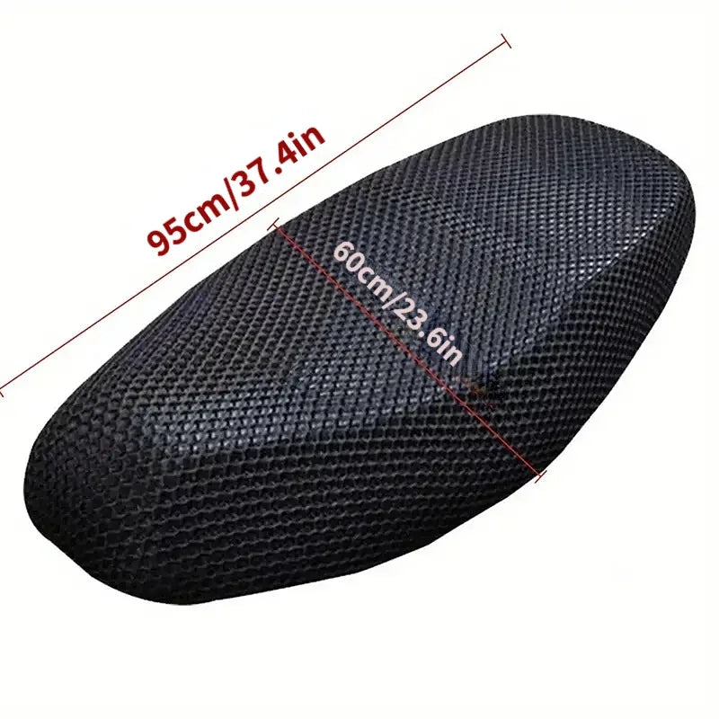 Sommer Cool 3D Mesh Motorrad Sitzbezug Atmungsaktive Roller Sitzbezüge Kissen Anti-Rutsch-bezug Grid Schutz pad
