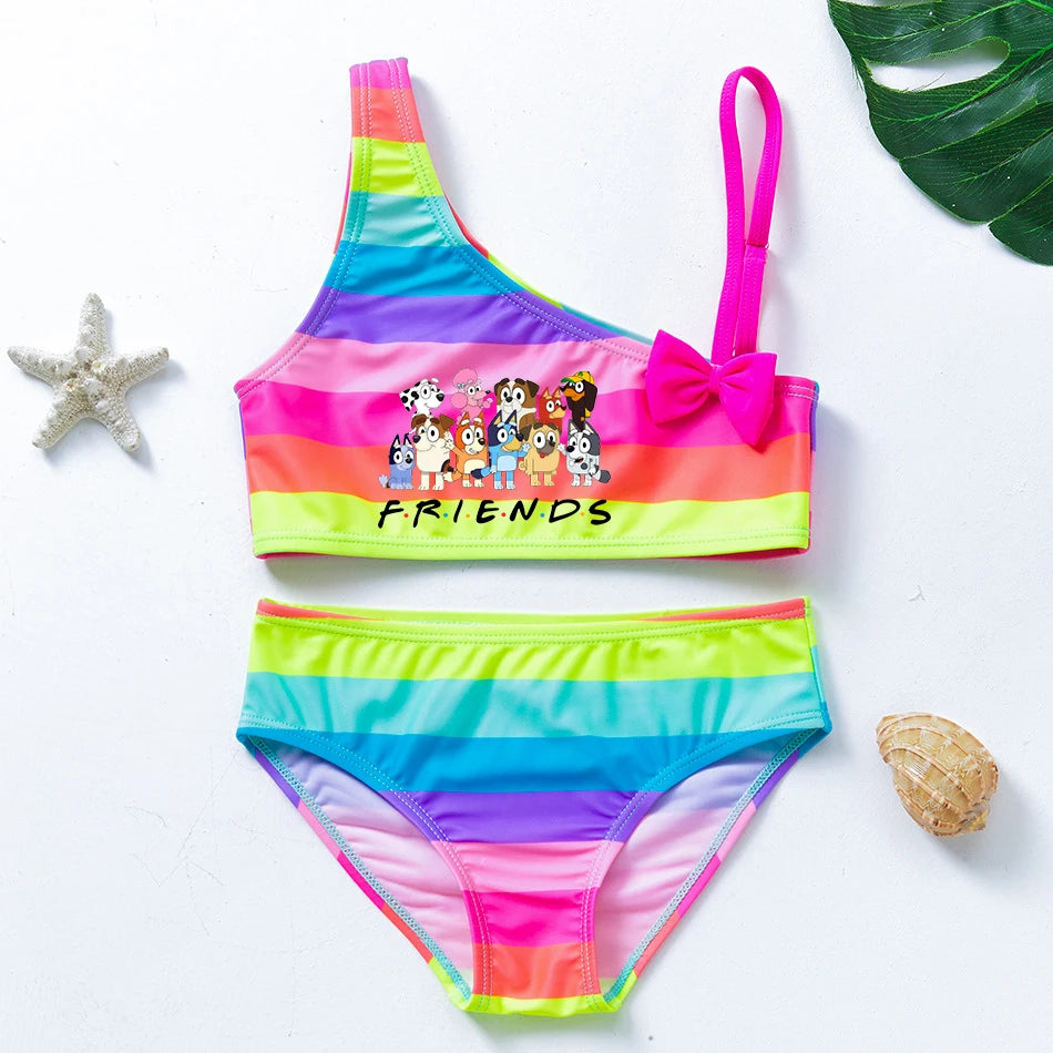 Bluey & Bingo Girls Swimsuit Set