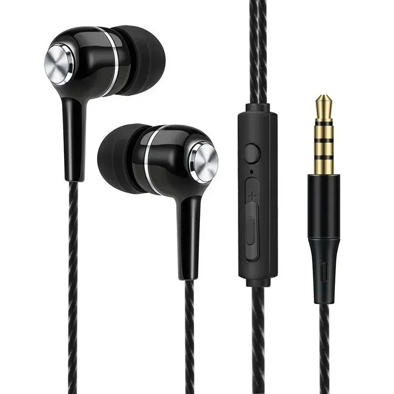 3,5mm Wired Kopfhörer In Ear Headset HIFI Schwere Bass Ohrhörer Monitor Sport Headset Stereo Musik Gaming Kopfhörer mit Mikrofon