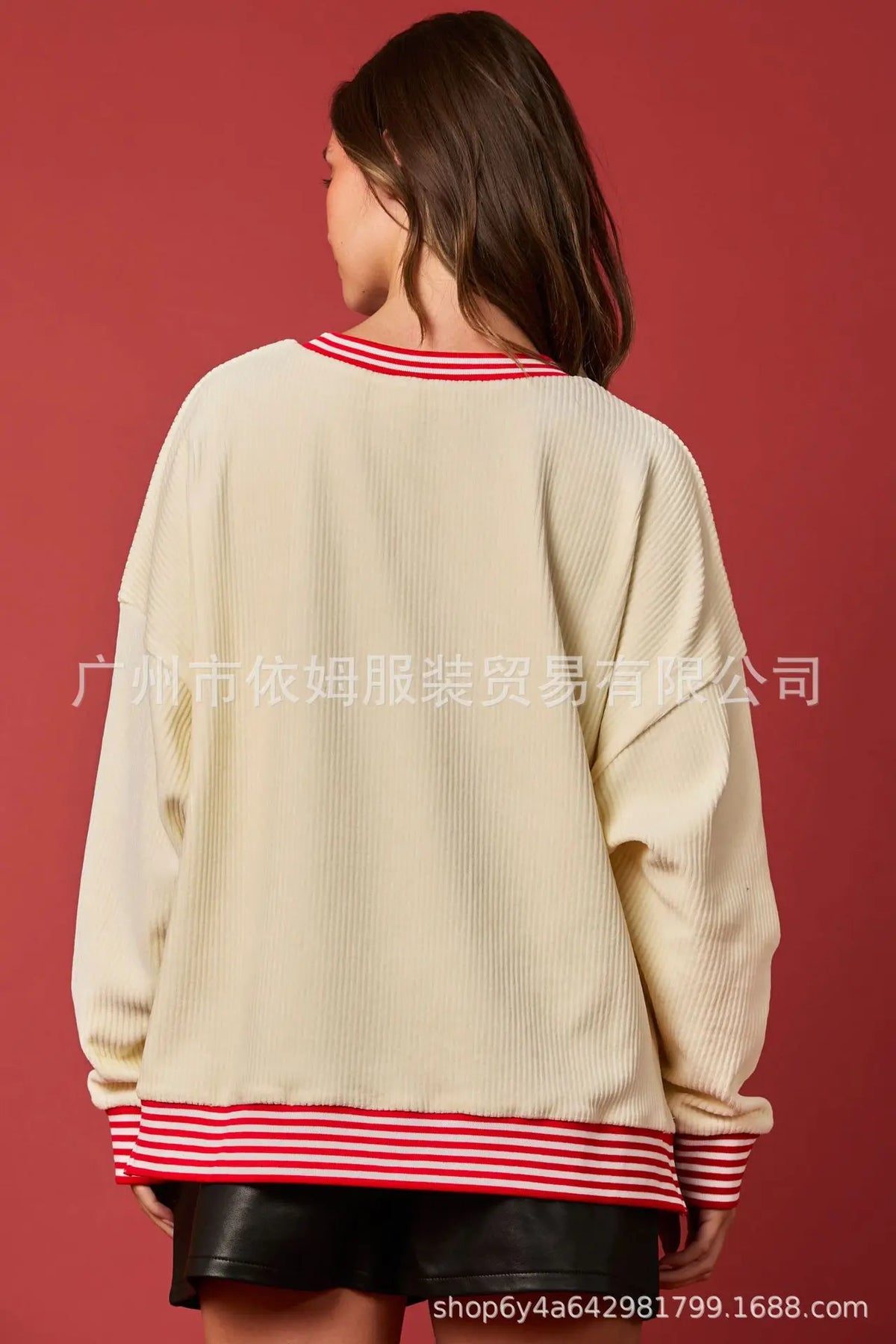 Weihnachten Rundhals Langarm Vielseitig Lose Urlaub Mode Pullover Frauen Herbst Modus 2025, Sweter Damski Herbst Pullover