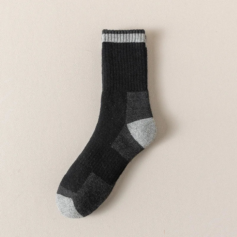 Winter-Socken aus Merinowolle, verdickt, warm, feuchtigkeitsableitend, Wandersocken, für Herren und Damen, thermisch, atmungsaktiv, langlebig, Radfahren, Outdoor-Socken