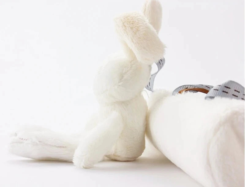 2025 neue Hängende Bett Kaninchen Baby Hand Glocke Sicherheit Sitz Plüsch Spielzeug Multifunktionale Plüsch Spielzeug Kinderwagen Mobile Geschenke
