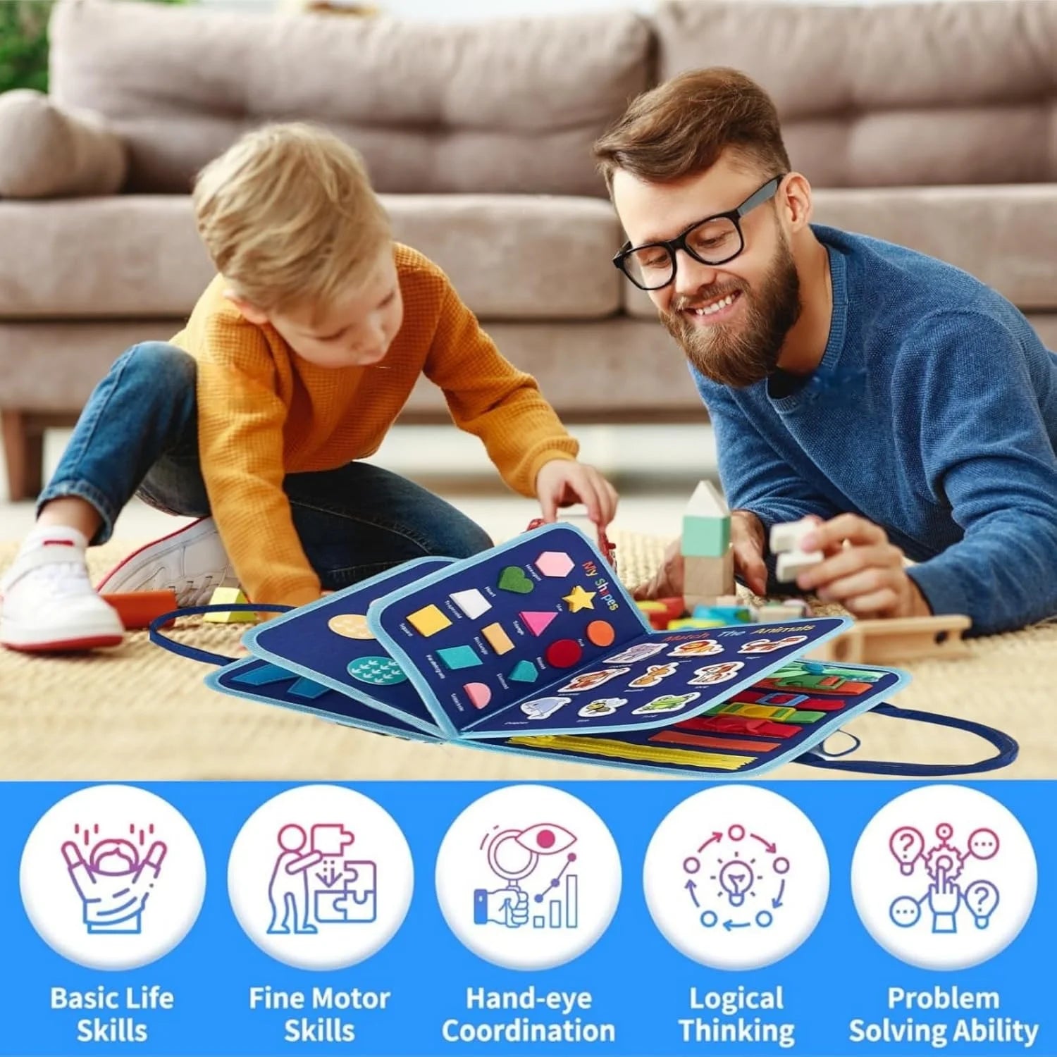Montessori Fühlbrett-Spielzeug