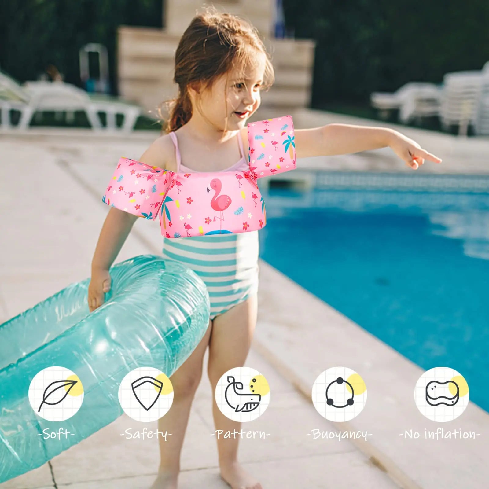 Sichere Baby Float Arm Hülse Schwimm Ring Auftrieb Schwimmen Schaum Armbinden Kind Schwimmen Ausrüstung Pool Spielzeug Bequem