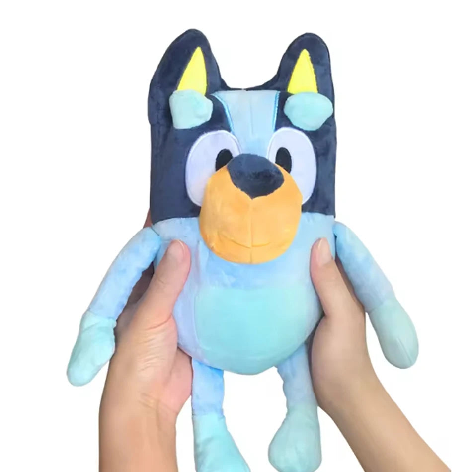 Anime Bluey Plüsch-Atempuppe Kawaii 30cm Spielzeug Bluey Musikpuppe Geschenkpuppe mit Musik und Sound Modell Mädchen Geburtstagsgeschenk Weihnachtsgeschenk