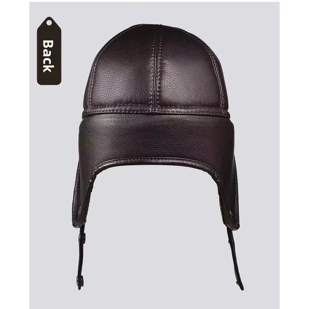 Herbst-Winter-Mütze mit warmem Fleecefutter und Ohrenklappe für Herren, ältere Menschen, Opa, thermische, winddichte, warme, bequeme Baseballkappe
