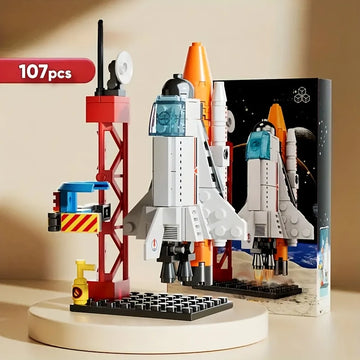 Weltraum-Raketen-Baukasten STEM Lehrreiches DIY-Puzzle 3D-Montagemodell Konstruktionsspielzeug für Kinder Jungen Mädchen Schulgeschenk