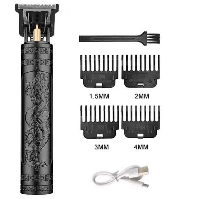 Carving T9 Vintage Professionelle Elektrische Haar Schneiden Maschine USB Aufladbare Tragbare Rasierer Trimmer Für Bart Pflege Beste Geschenk