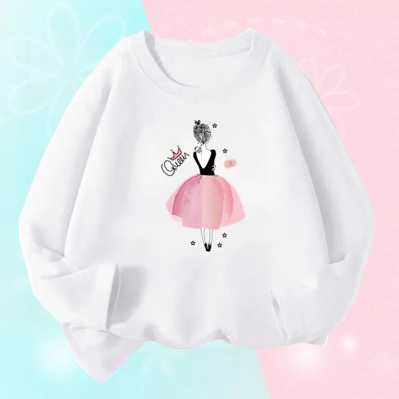 Girls Long Sleeve Graphic Tee