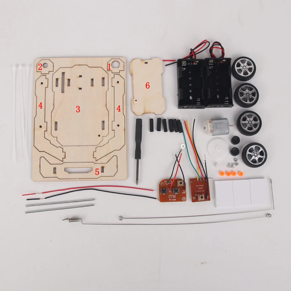 DIY RC Auto Modell Montieren Kit Mini Lehre Lernen STEM Projekt Wissenschaft Bildung Hilfe Experiment Spielzeug für Kinder Kinder Geschenke