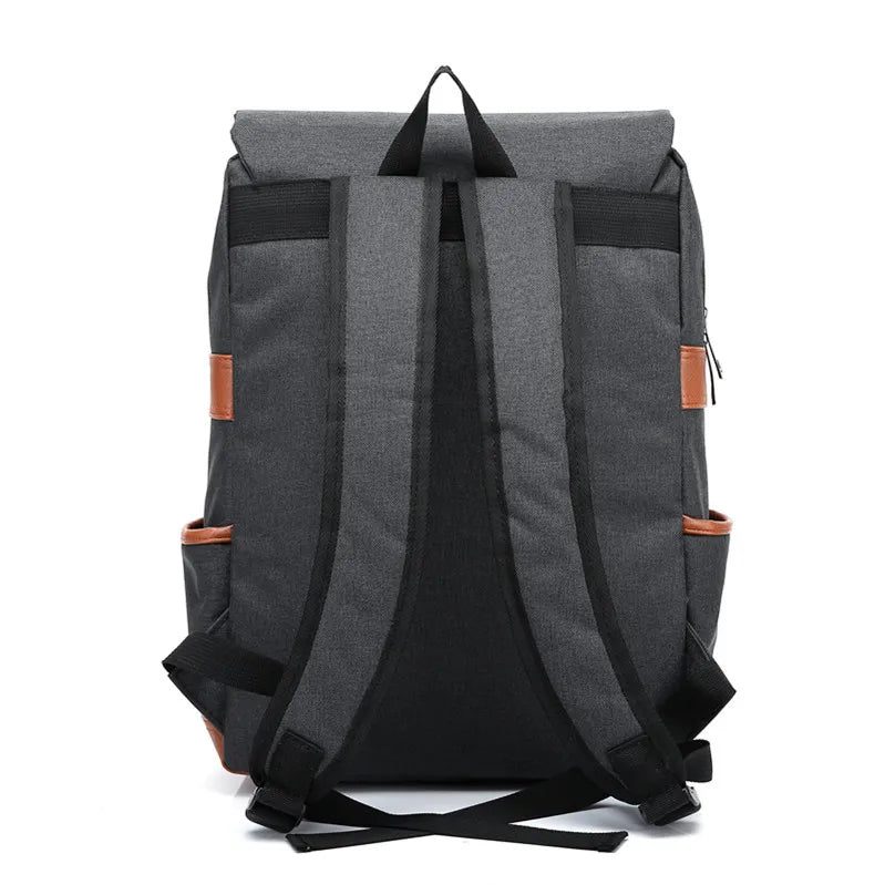 Teens Vintage Canvas Laptop Backpack
