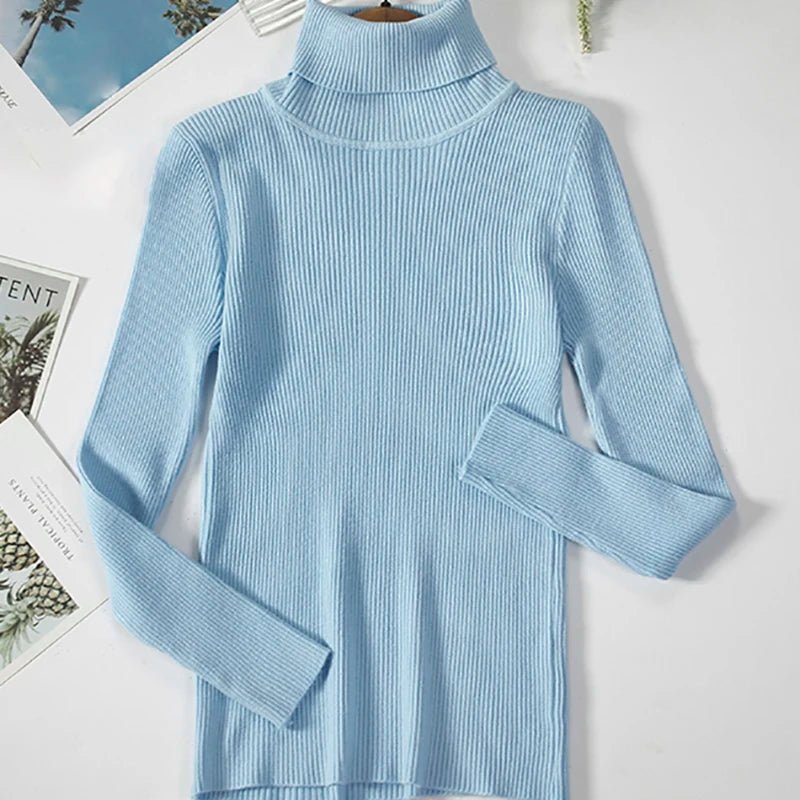 Heliar Damen-Herbstpullover mit Rollkragen, gestrickte, weiche Pullover, Kaschmirpullover, einfache, weiche Pullover für Damen, 2026, Herbst und Winter